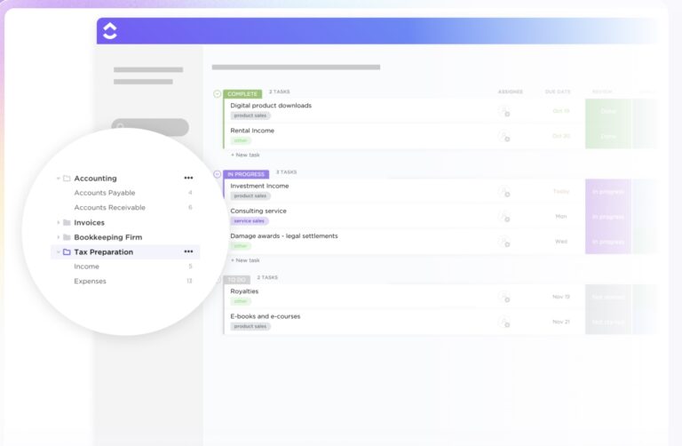 Tax prep checklist: tax preparation template